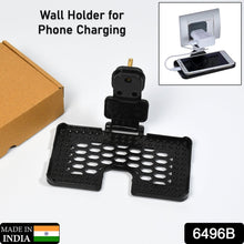 Black wall holder for phone charging