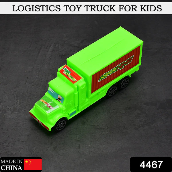 Kids' toy cargo truck, plastic, bright colors