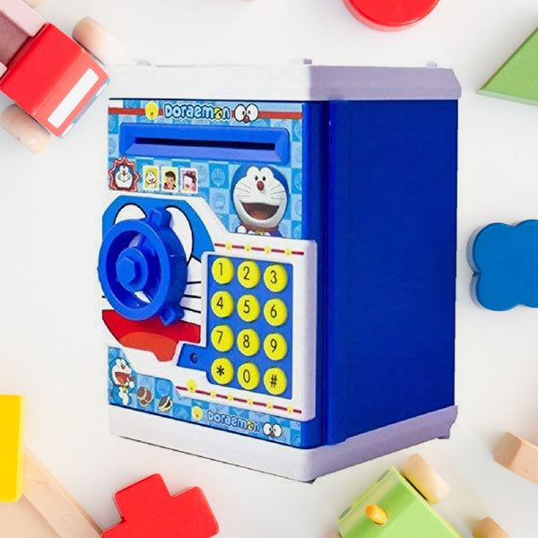 Piggy bank with electronic lock