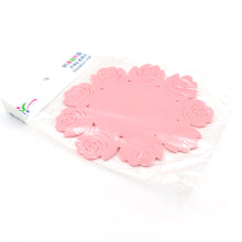 Rose circular placemat for plates and cups with elegant design