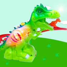 Children Electric Tracks Climb Stair Dinosaur Toys Glowing With Sound Kid Toy Animals Model Interactive Toys