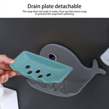 Double-layer soap rack in a fish design.