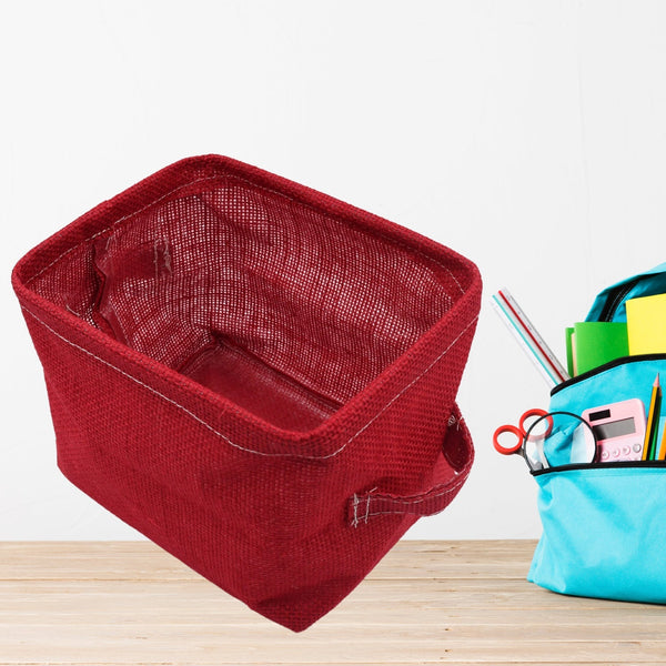 Foldable cotton storage bag for versatile use in home and kitchen.