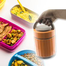 Insulated lunch box for thermal food storage