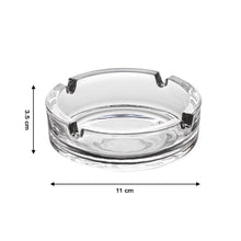 Classic ashtray with a detailed crystal design.