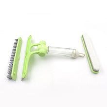 Multifunctional scraper, includes wiper and brush heads