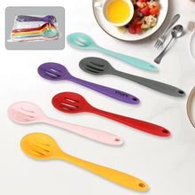 Multipurpose Silicone Spoon, Silicone Basting Spoon Non-Stick Kitchen Utensils Household Gadgets Heat-Resistant Non Stick Spoons Kitchen Cookware Items For Cooking and Baking (6 Pcs Set)