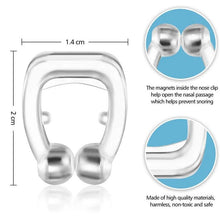 Convenient anti-snoring device with a nose clip design for improving sleep quality.