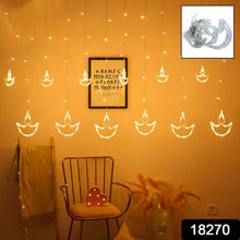 Diya Curtain String Lights