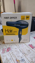 Hair dryer with stylish design and adjustable temperature settings.