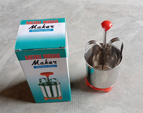 Durable medu vada maker, stainless steel, for making traditional donuts