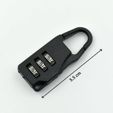 Travel lock with a 3 digit combination for added protection of luggage items