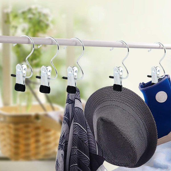 Ultimate Laundry Bundle: Heavy-Duty Clothesline Rope & 10-Clip Folding Hanger