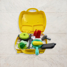 Kids' kitchen play set with cooking tools