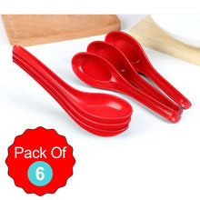 Microwave-safe, food grade, colorful soup and dessert spoons set of 6.