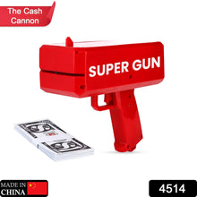 Red color money gun