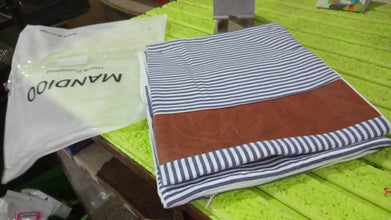 Pillow Covers, leather & cotton Cushion Covers (20 × 20 Inch / 1 Pair / 2 Pc)