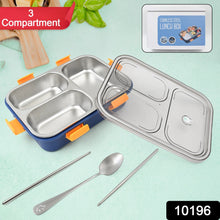 Clear Compartment Stainless Steel Lunch Set