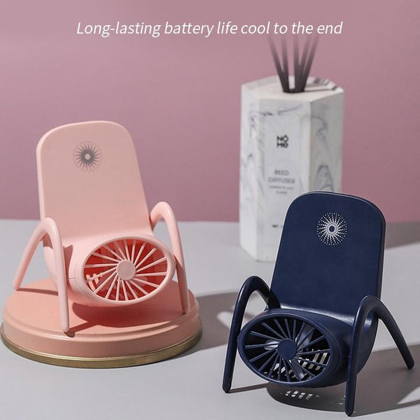 Portable Mobile Phone Holder Fan  Personal Fan Multi- Function Fan Handheld Charging Fan (Battery Not Include)