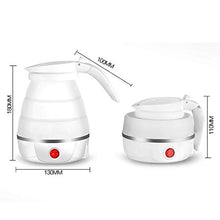 Foldable silicone kettle with lid, portable camping accessory